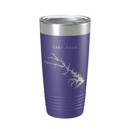 Lake Anna Map Tumbler Travel Mug Insulated Laser Engraved Coffee Cup Virginia 20 oz-15