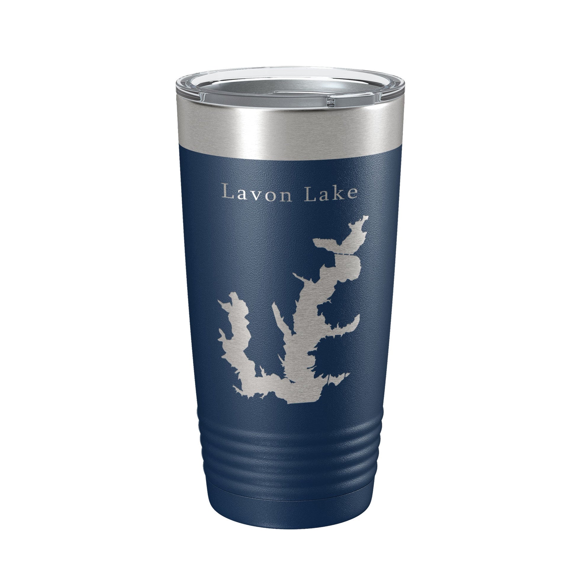 Lavon Lake Map Tumbler Travel Mug Insulated Laser Engraved Coffee Cup Texas 20 oz-2
