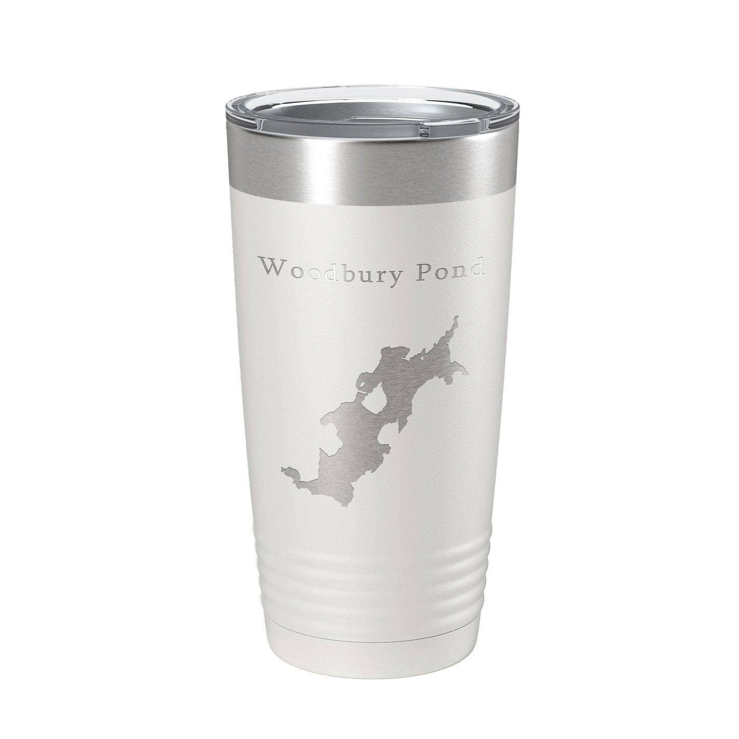 Woodbury Pond Tumbler Lake Map Travel Mug Insulated Laser Engraved Coffee Cup Maine 20 oz-7