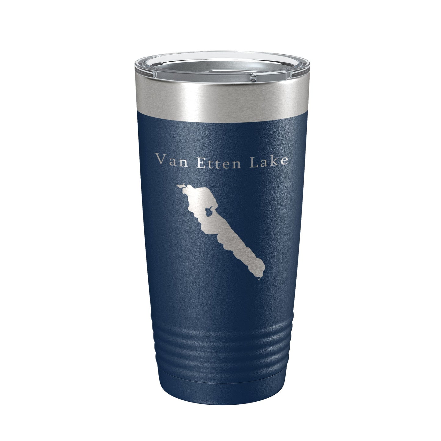 Van Etten Lake Map Tumbler Travel Mug Insulated Laser Engraved Coffee Cup Michigan 20 oz-8
