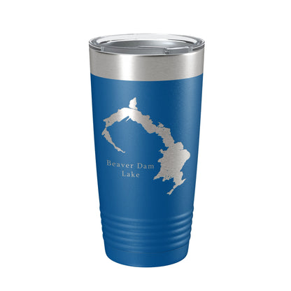 Beaver Dam Lake Map Tumbler Travel Mug Insulated Laser Engraved Coffee Cup Wisconsin 20 oz-6