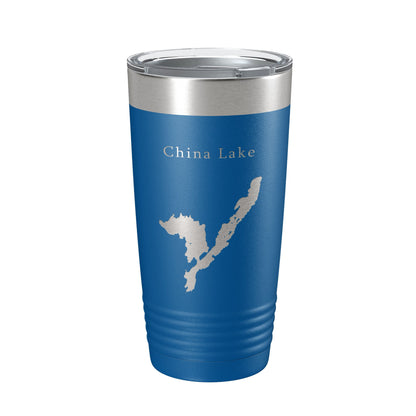China Lake Map Tumbler Travel Mug Insulated Laser Engraved Coffee Cup Maine 20 oz-6