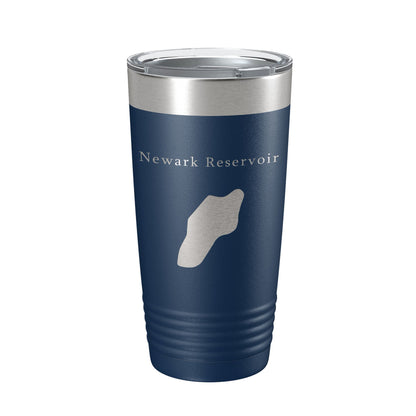 Newark Reservoir Tumbler Lake Map Travel Mug Insulated Laser Engraved Coffee Cup Delaware 20 oz-8