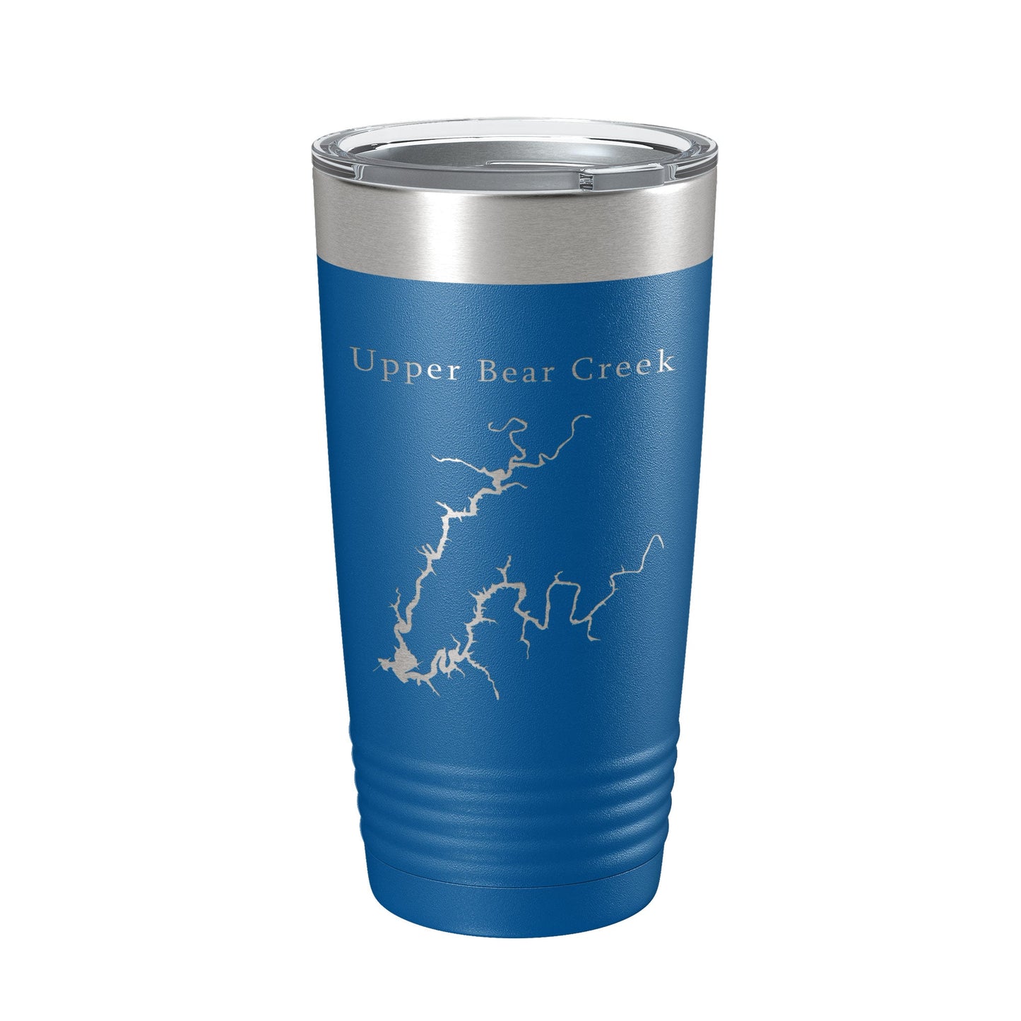 Upper Bear Creek Reservoir Tumbler Lake Map Travel Mug Insulated Laser Engraved Coffee Cup Alabama 20 oz-6