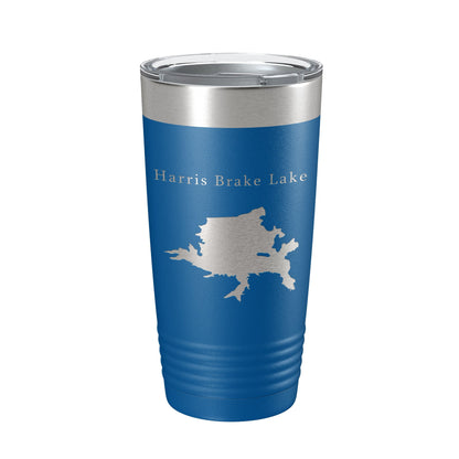 Harris Brake Lake Map Tumbler Travel Mug Insulated Laser Engraved Coffee Cup Arkansas 20 oz-6