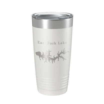 East Fork Lake Map Tumbler Travel Mug Insulated Laser Engraved Coffee Cup Illinois 20 oz-7