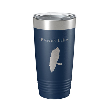 Beseck Lake Map Tumbler Travel Mug Insulated Laser Engraved Coffee Cup Connecticut 20 oz-8