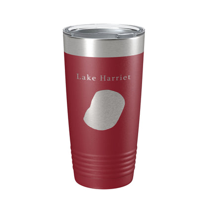 Lake Harriet Map Tumbler Travel Mug Insulated Laser Engraved Coffee Cup Minnesota 20 oz-18