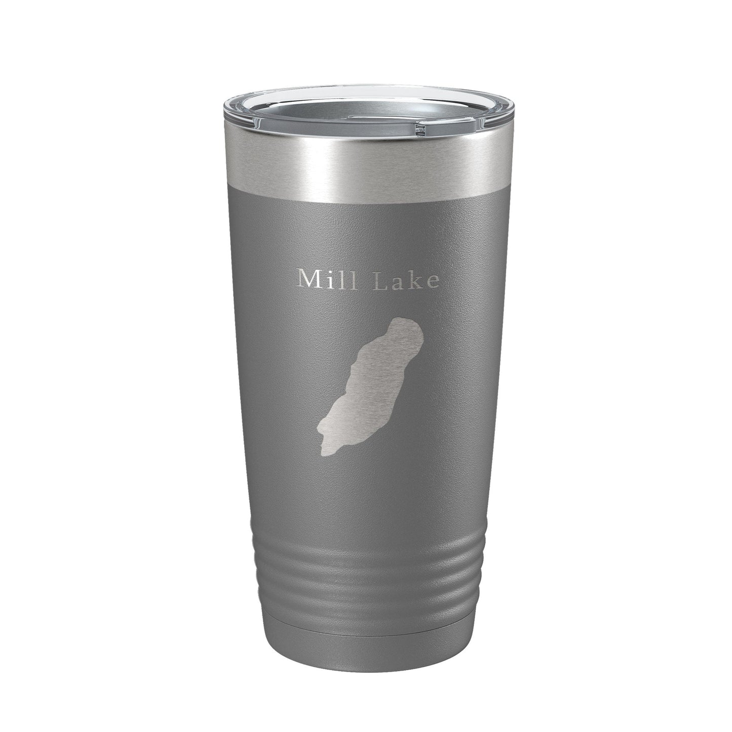 Mill Lake Map Tumbler Travel Mug Insulated Laser Engraved Coffee Cup Michigan 20 oz-16