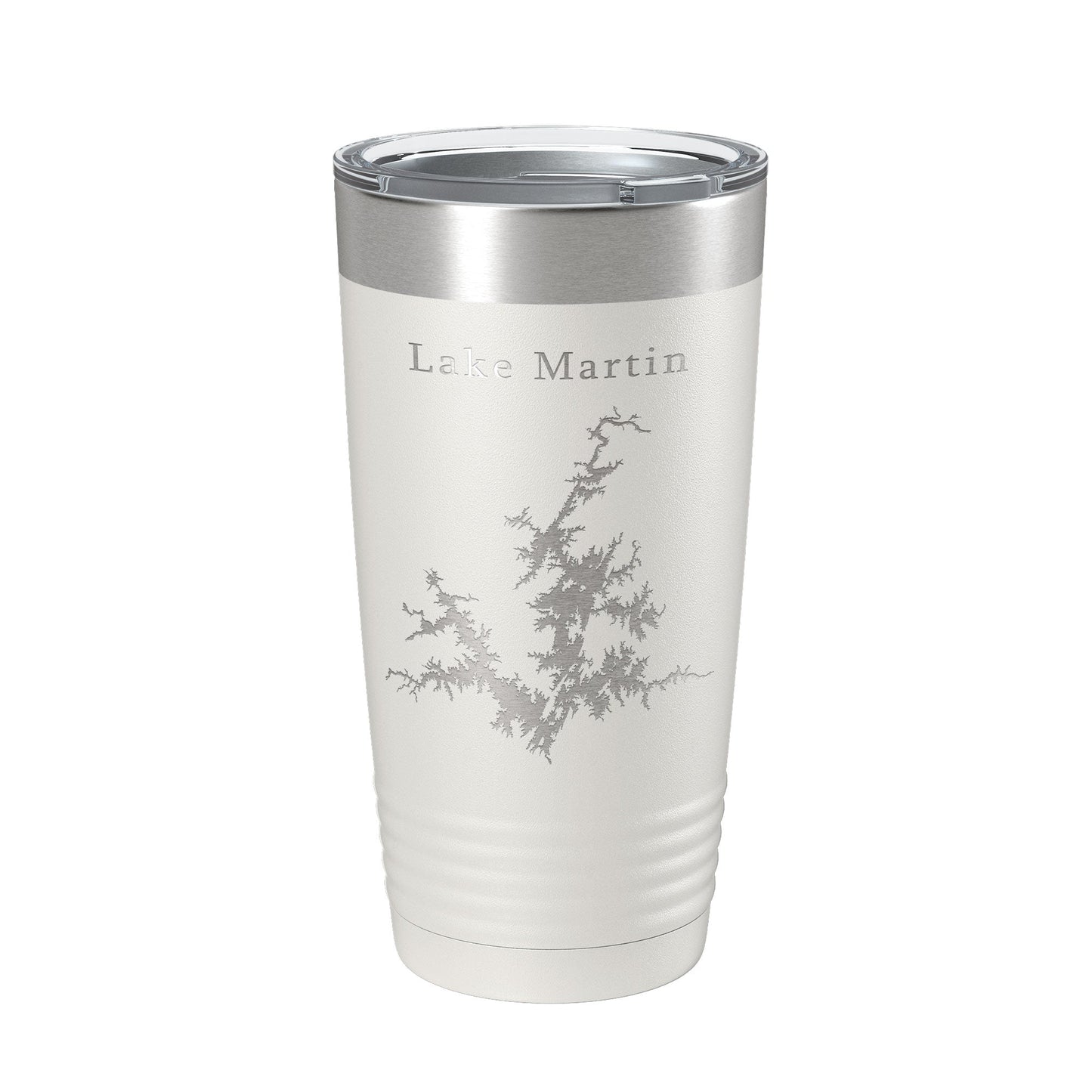 Lake Martin Map Tumbler Travel Mug Insulated Laser Engraved Coffee Cup Alabama 20 oz-1