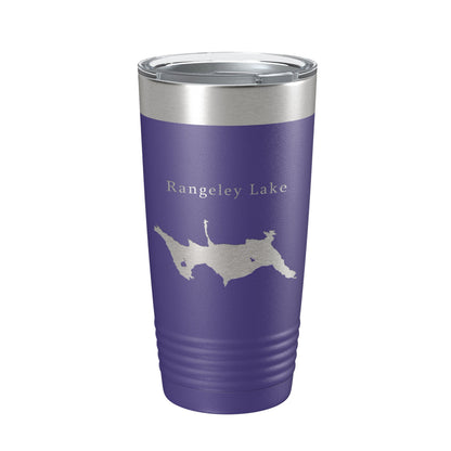 Rangeley Lake Map Tumbler Travel Mug Insulated Laser Engraved Coffee Cup Maine 20 oz-15