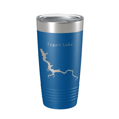 Tygart Lake Map Tumbler Travel Mug Insulated Laser Engraved Coffee Cup West Virginia 20 oz-6