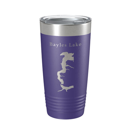 Bayles Lake Map Tumbler Travel Mug Insulated Laser Engraved Coffee Cup Illinois 20 oz-15