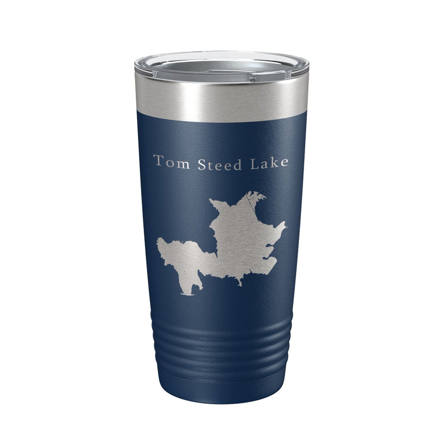 Tom Steed Lake Map Tumbler Travel Mug Insulated Laser Engraved Coffee Cup Oklahoma 20 oz-8