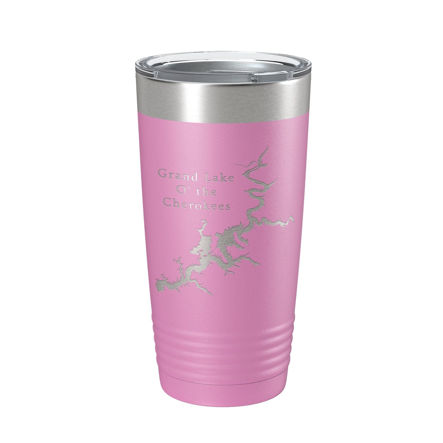 Grand Lake O' the Cherokees Map Tumbler Travel Mug Insulated Laser Engraved Coffee Cup Oklahoma 20 oz-14