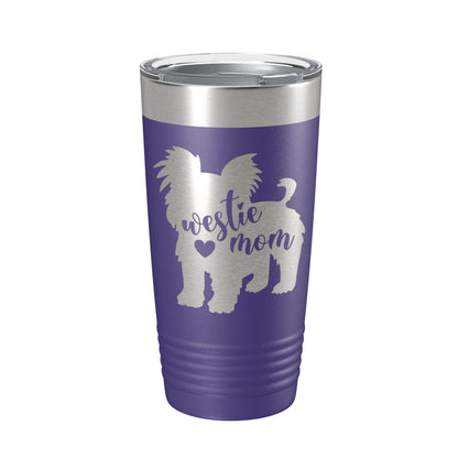 Westie Dog Mom Tumbler West Highland White Terrier Travel Mug Gift Insulated Laser Engraved Coffee Cup 20 oz-15
