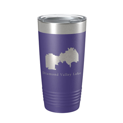 Diamond Valley Lake Map Tumbler Travel Mug Insulated Laser Engraved Coffee Cup California 20 oz-15