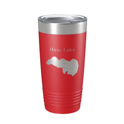 Hess Lake Map Tumbler Travel Mug Insulated Laser Engraved Coffee Cup Michigan 20 oz-10