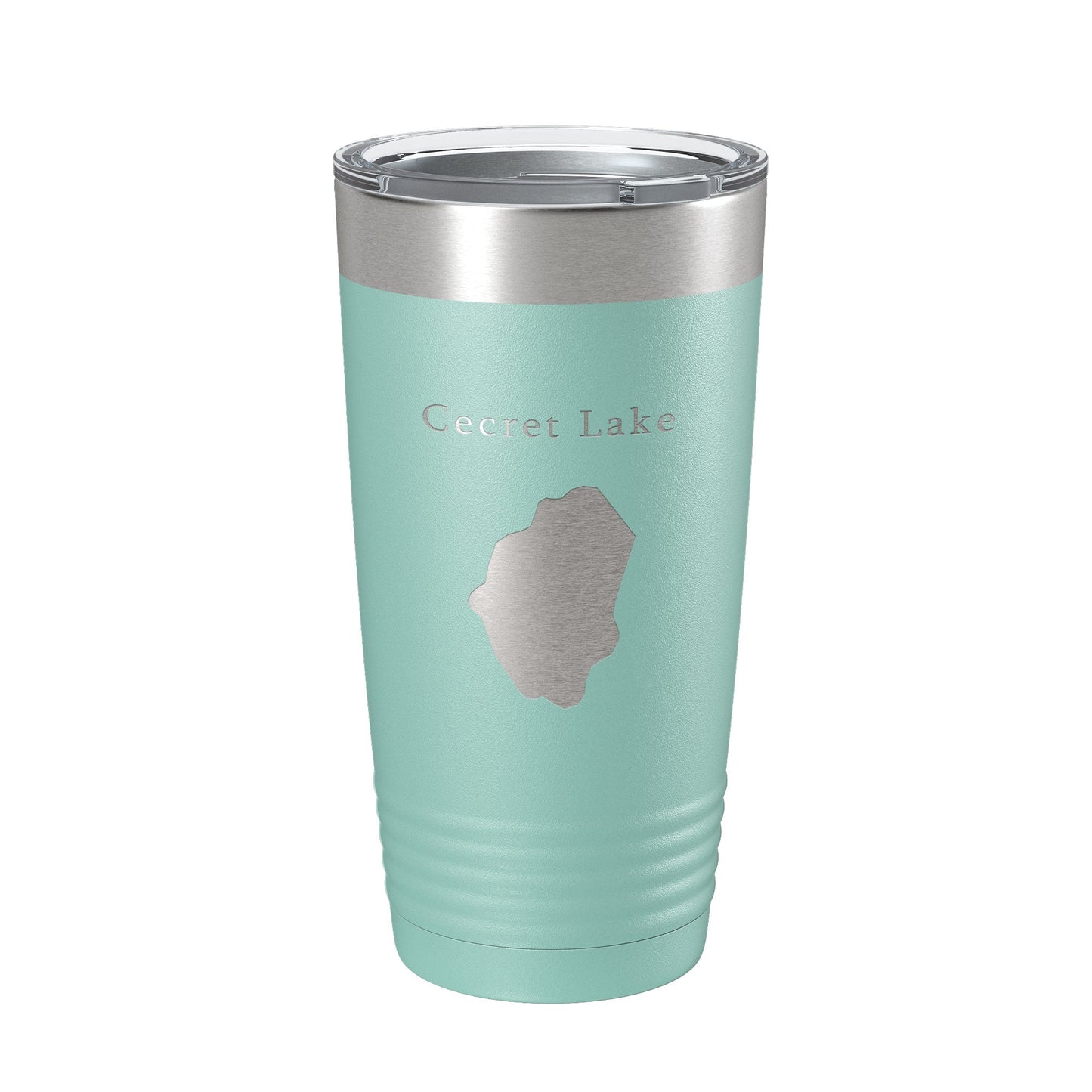 Cecret Lake Secret Map Tumbler Travel Mug Insulated Laser Engraved Coffee Cup Utah 20 oz-12