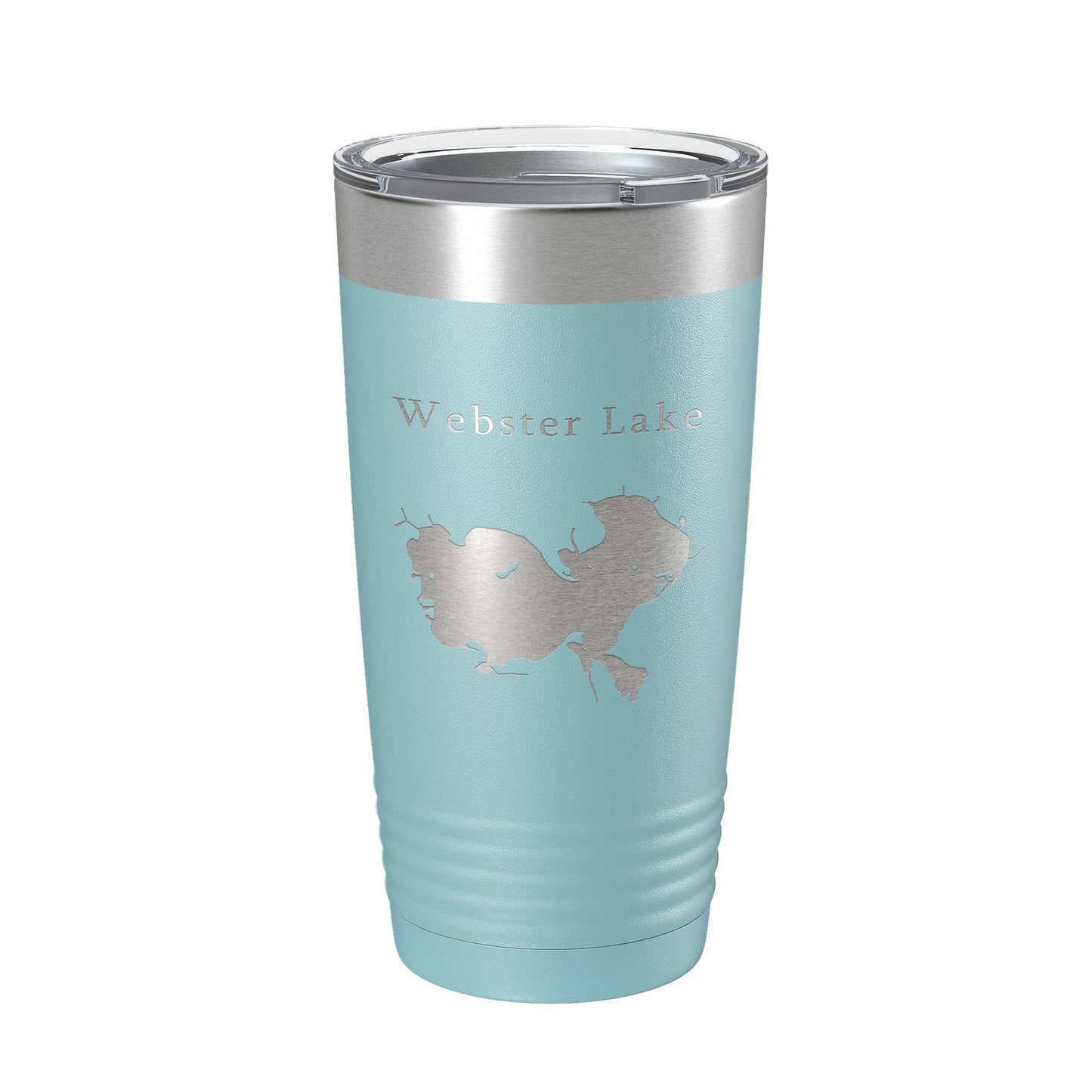 Webster Lake Map Tumbler Travel Mug Insulated Laser Engraved Coffee Cup Indiana 20 oz-13