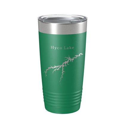 Hyco Lake Map Tumbler Travel Mug Insulated Laser Engraved Coffee Cup North Carolina 20 oz-9
