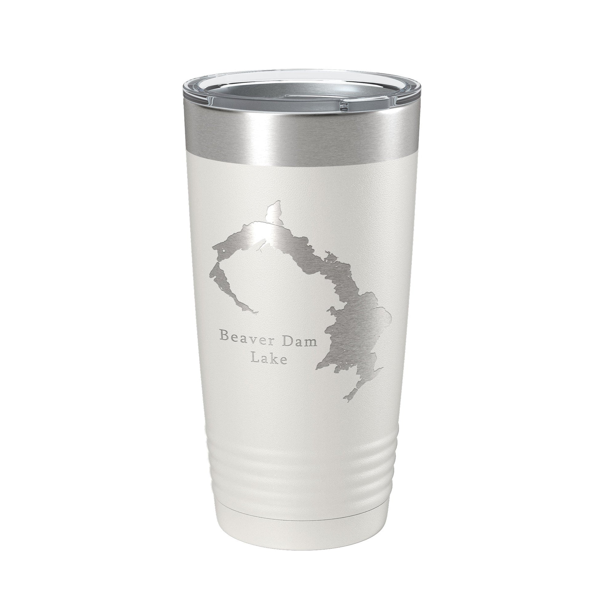 Beaver Dam Lake Map Tumbler Travel Mug Insulated Laser Engraved Coffee Cup Wisconsin 20 oz-1