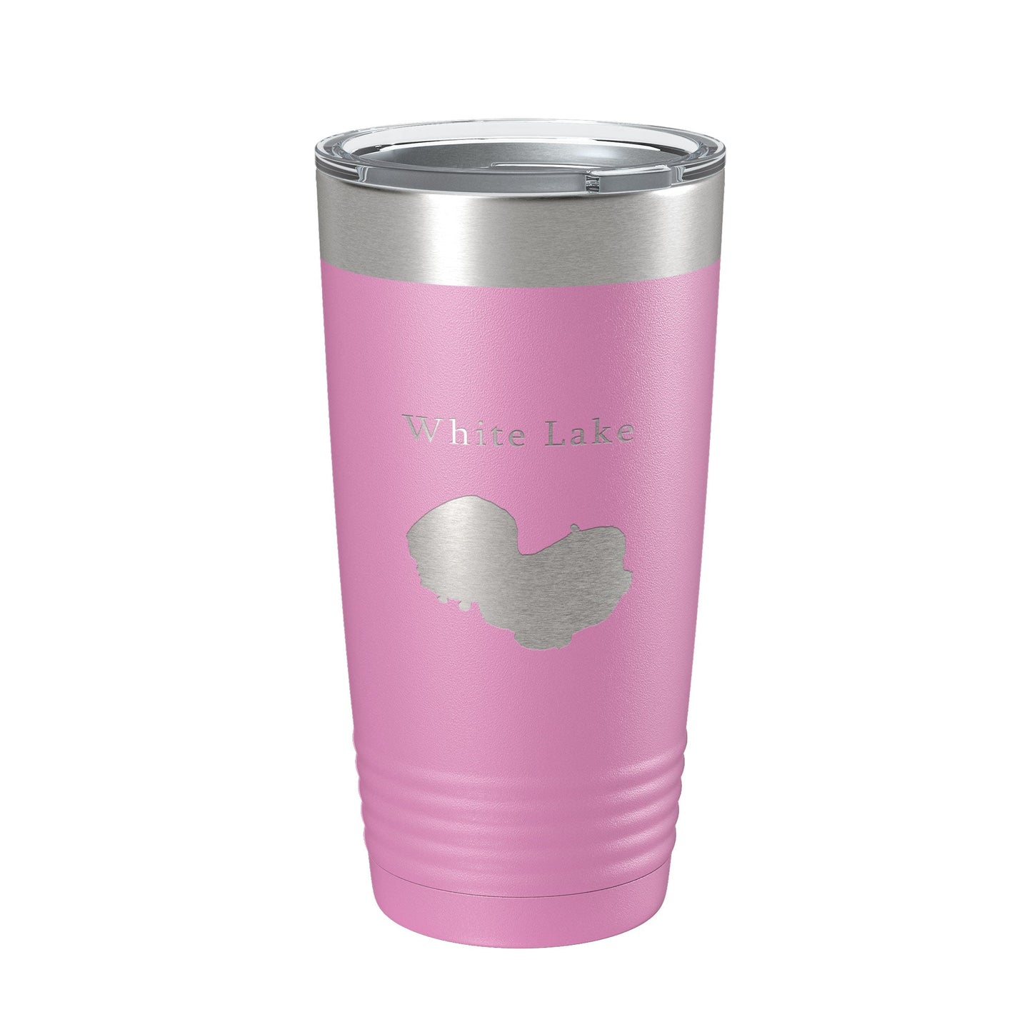 White Lake Map Tumbler Travel Mug Insulated Laser Engraved Coffee Cup Louisiana 20 oz-14