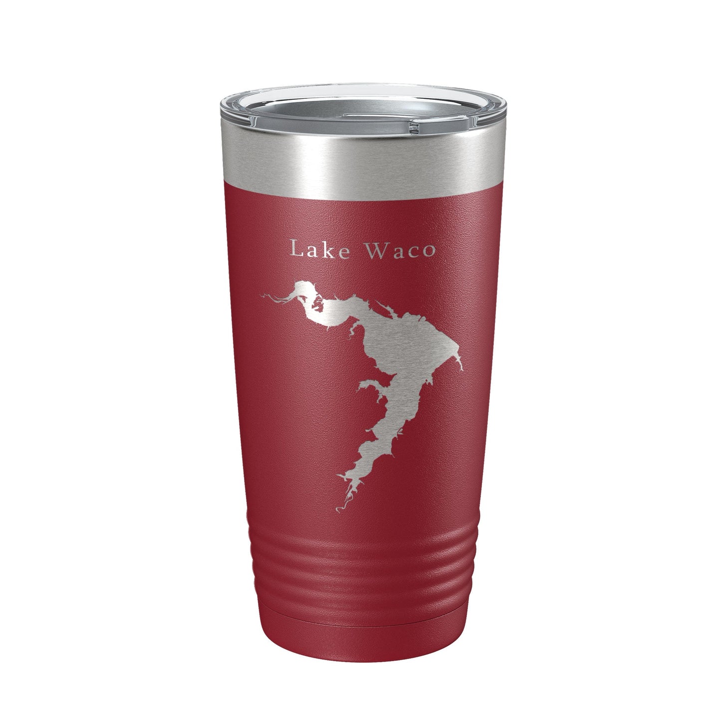 Lake Waco Map Tumbler Travel Mug Insulated Laser Engraved Coffee Cup Texas 20 oz-18