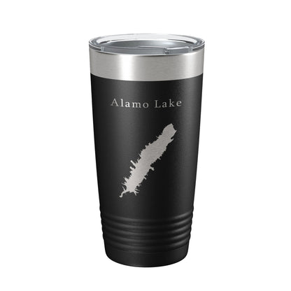 Alamo Lake Map Tumbler Travel Mug Insulated Laser Engraved Coffee Cup Arizona 20 oz-5