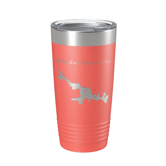 Moodus Reservoir Tumbler Lake Map Travel Mug Insulated Laser Engraved Coffee Cup Connecticut 20 oz-20