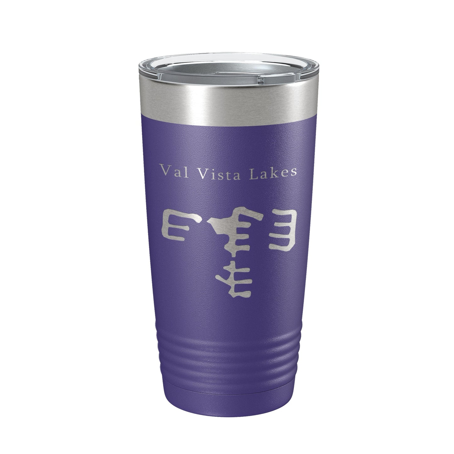 Val Vista Lakes Map Tumbler Travel Mug Insulated Laser Engraved Coffee Cup Arizona 20 oz-15