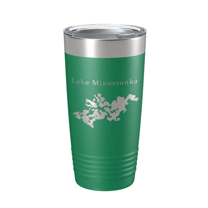 Lake Minnetonka Map Tumbler Travel Mug Insulated Laser Engraved Coffee Cup Minnesota 20 oz-9