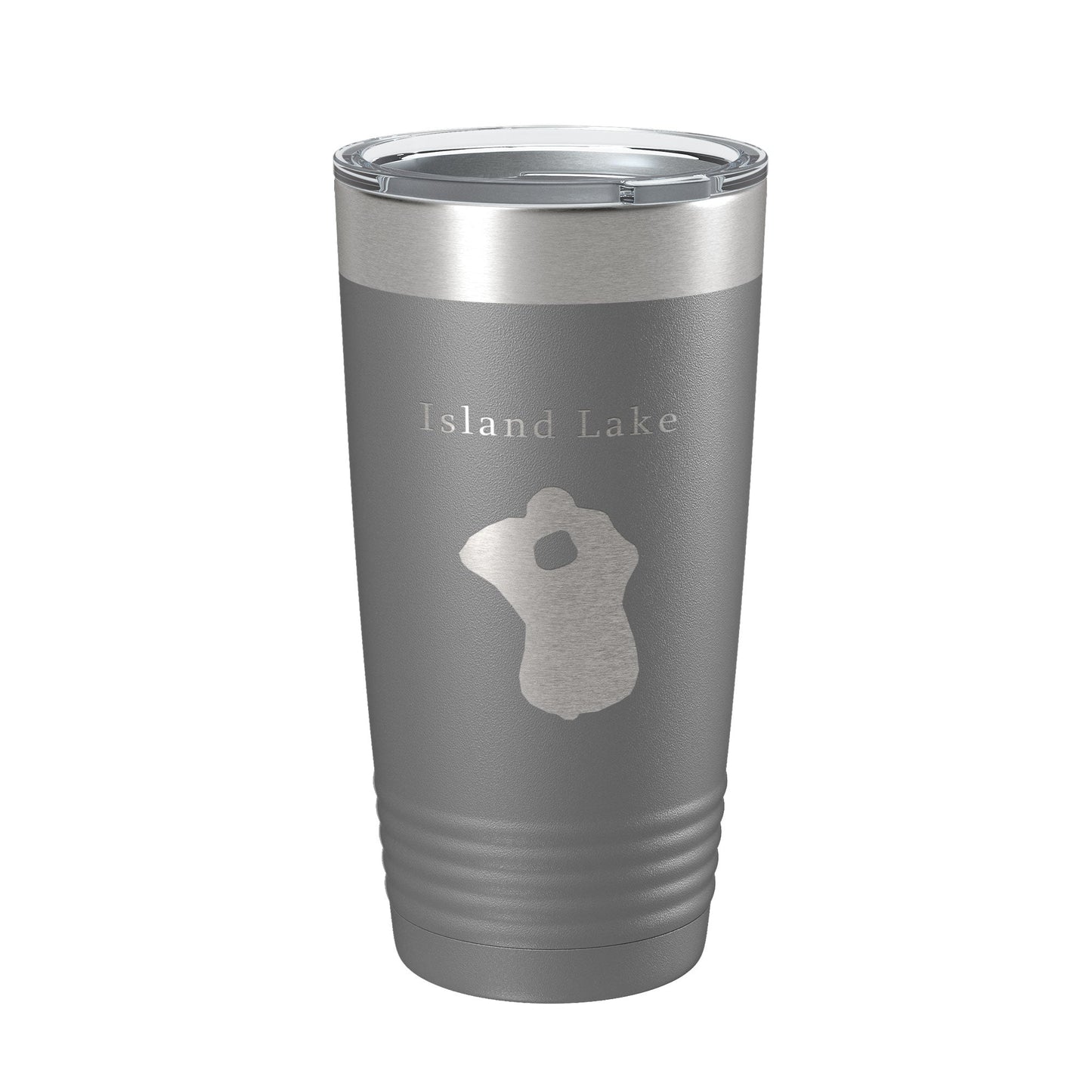 Island Lake Map Tumbler Travel Mug Insulated Laser Engraved Coffee Cup Florida 20 oz-16