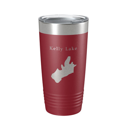 Kelly Lake Map Tumbler Travel Mug Insulated Laser Engraved Coffee Cup California 20 oz-18