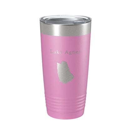 Lake Agnes Map Tumbler Travel Mug Insulated Laser Engraved Coffee Cup Colorado 20 oz-14