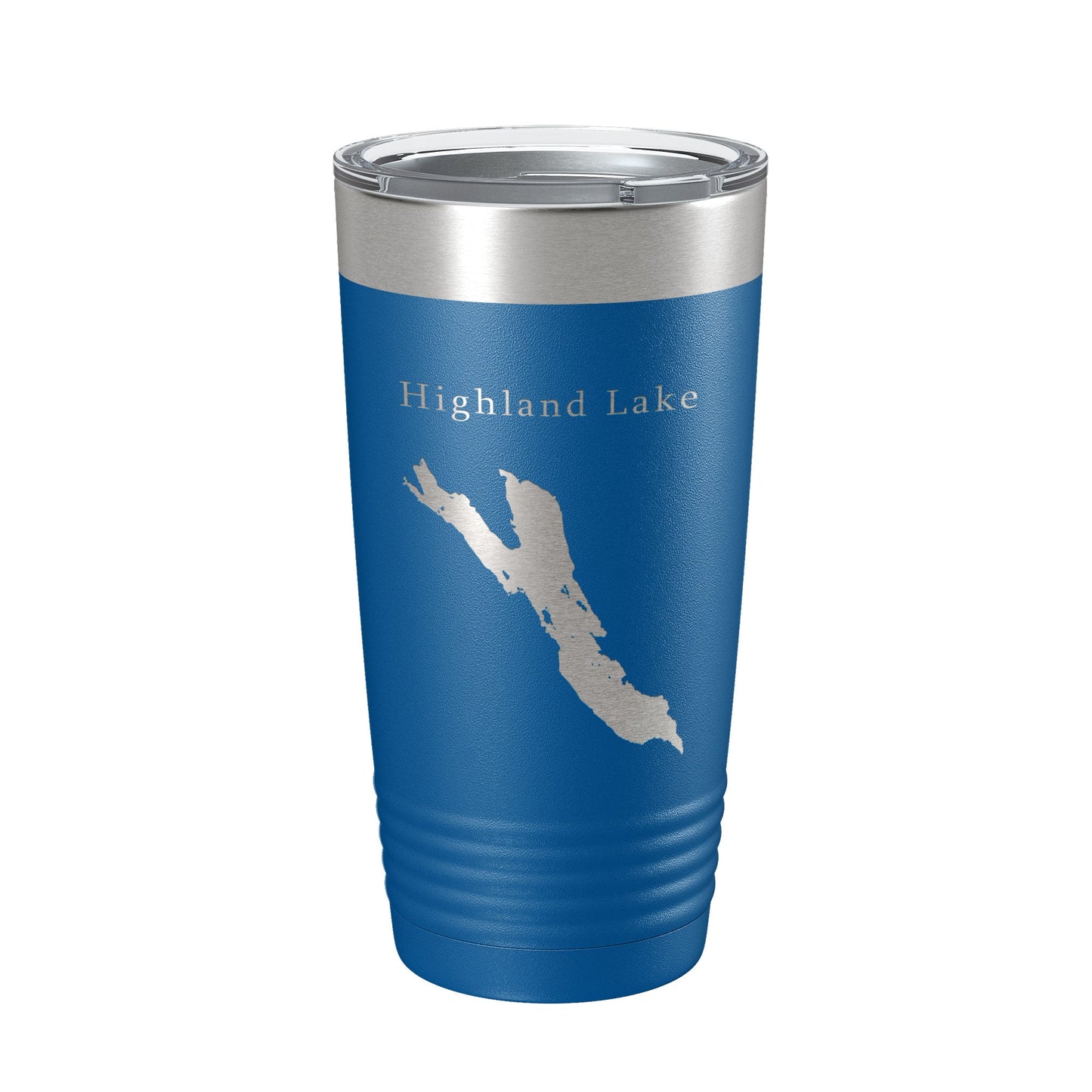 Highland Lake Bridgton Map Tumbler Travel Mug Insulated Laser Engraved Coffee Cup Maine 20 oz-6