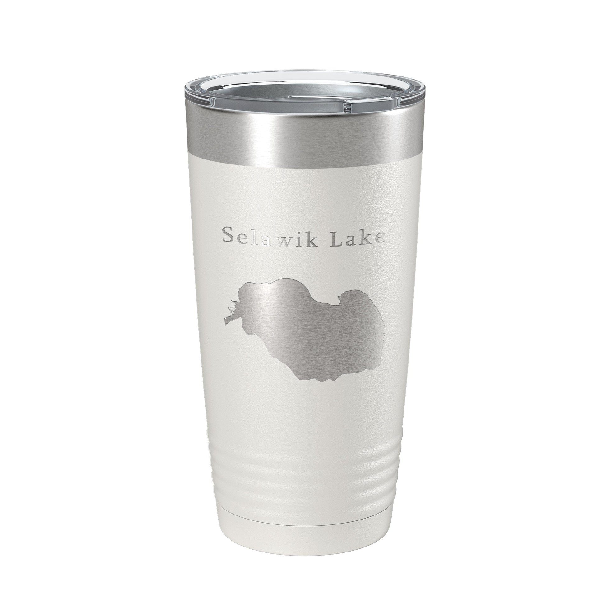 Selawik Lake Map Tumbler Travel Mug Insulated Laser Engraved Coffee Cup Alaska 20 oz-1