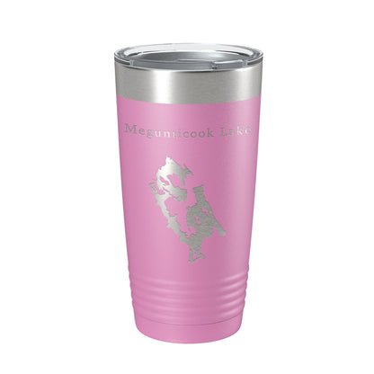 Megunticook Lake Map Tumbler Travel Mug Insulated Laser Engraved Coffee Cup Maine 20 oz-14