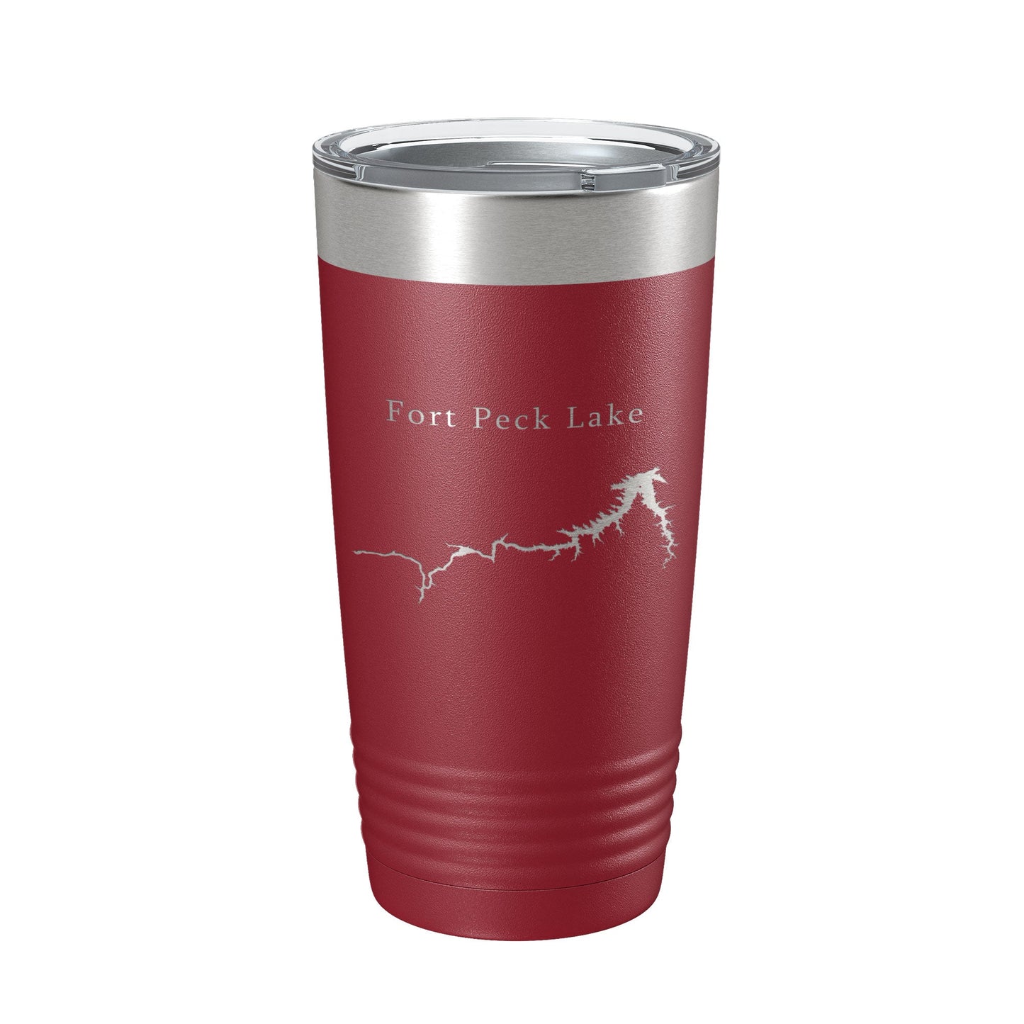 Fort Peck Lake Map Tumbler Travel Mug Insulated Laser Engraved Coffee Cup Montana 20 oz-18