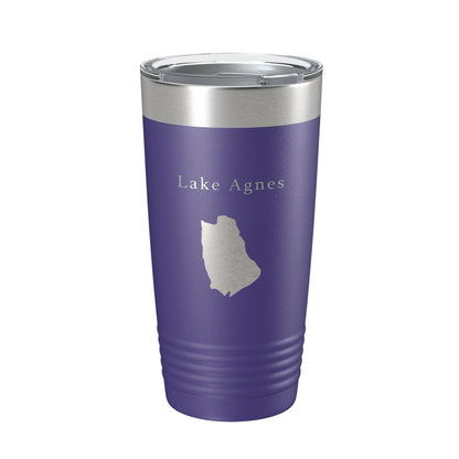 Lake Agnes Map Tumbler Travel Mug Insulated Laser Engraved Coffee Cup Colorado 20 oz-15