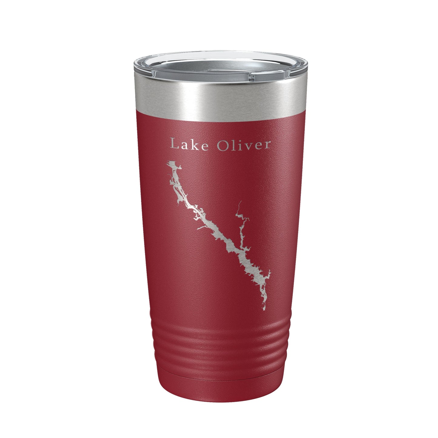 Lake Oliver Map Tumbler Travel Mug Insulated Laser Engraved Coffee Cup Alabama Georgia 20 oz-18