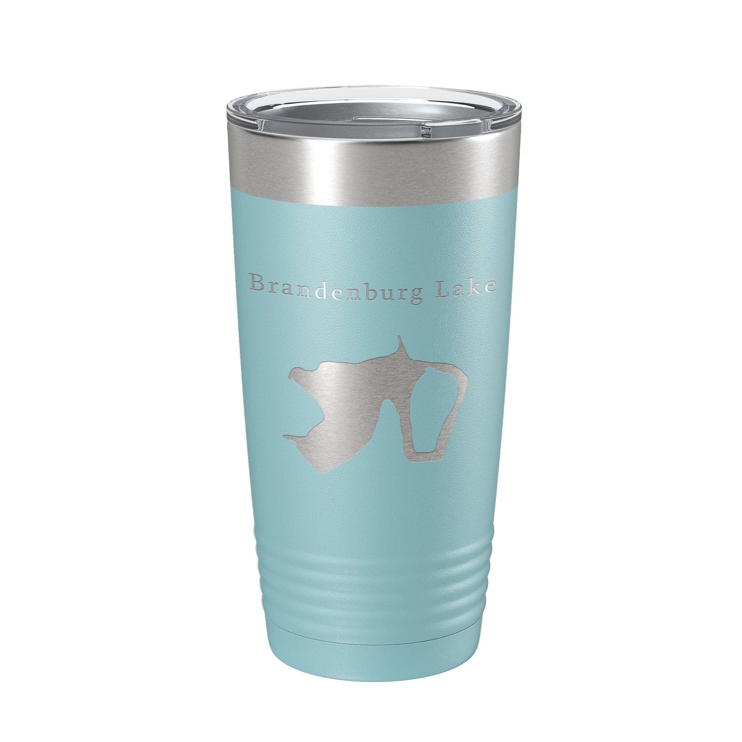 Brandenburg Lake Map Tumbler Travel Mug Insulated Laser Engraved Coffee Cup Illinois 20 oz-13