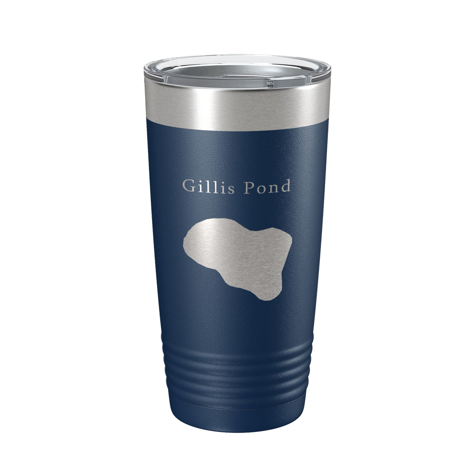 Gillis Pond Tumbler Lake Map Travel Mug Insulated Laser Engraved Coffee Cup Florida 20 oz-2