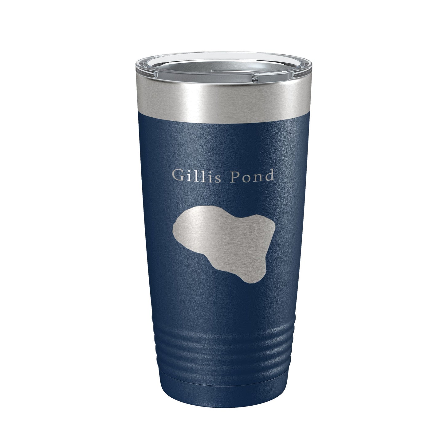 Gillis Pond Tumbler Lake Map Travel Mug Insulated Laser Engraved Coffee Cup Florida 20 oz-8