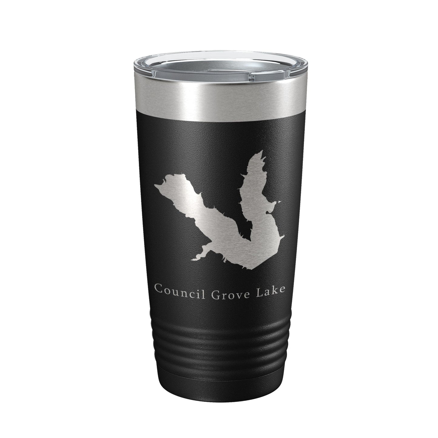 Council Grove Lake Map Tumbler Travel Mug Insulated Laser Engraved Coffee Cup Kansas 20 oz-5