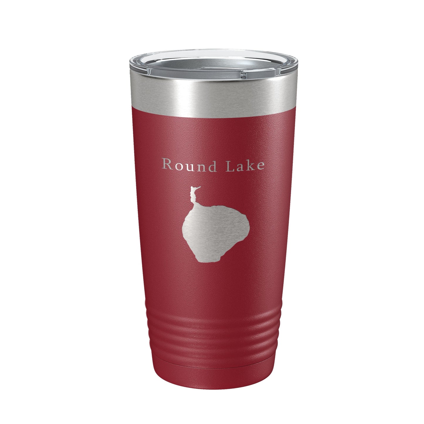 Round Lake Map Tumbler Travel Mug Insulated Laser Engraved Coffee Cup Michigan 20 oz-18
