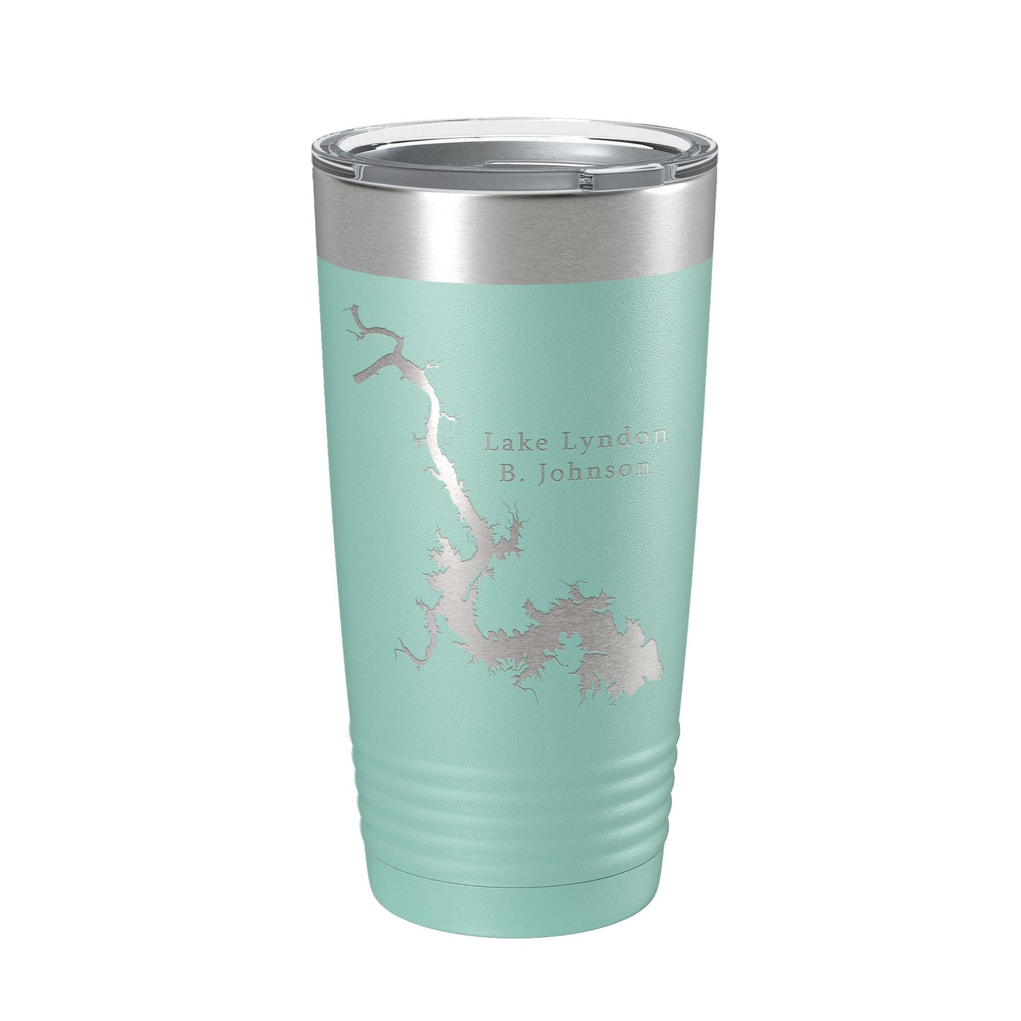 Lake Lyndon B. Johnson Map Tumbler Travel Mug Insulated Laser Engraved Coffee Cup Texas 20 oz-12