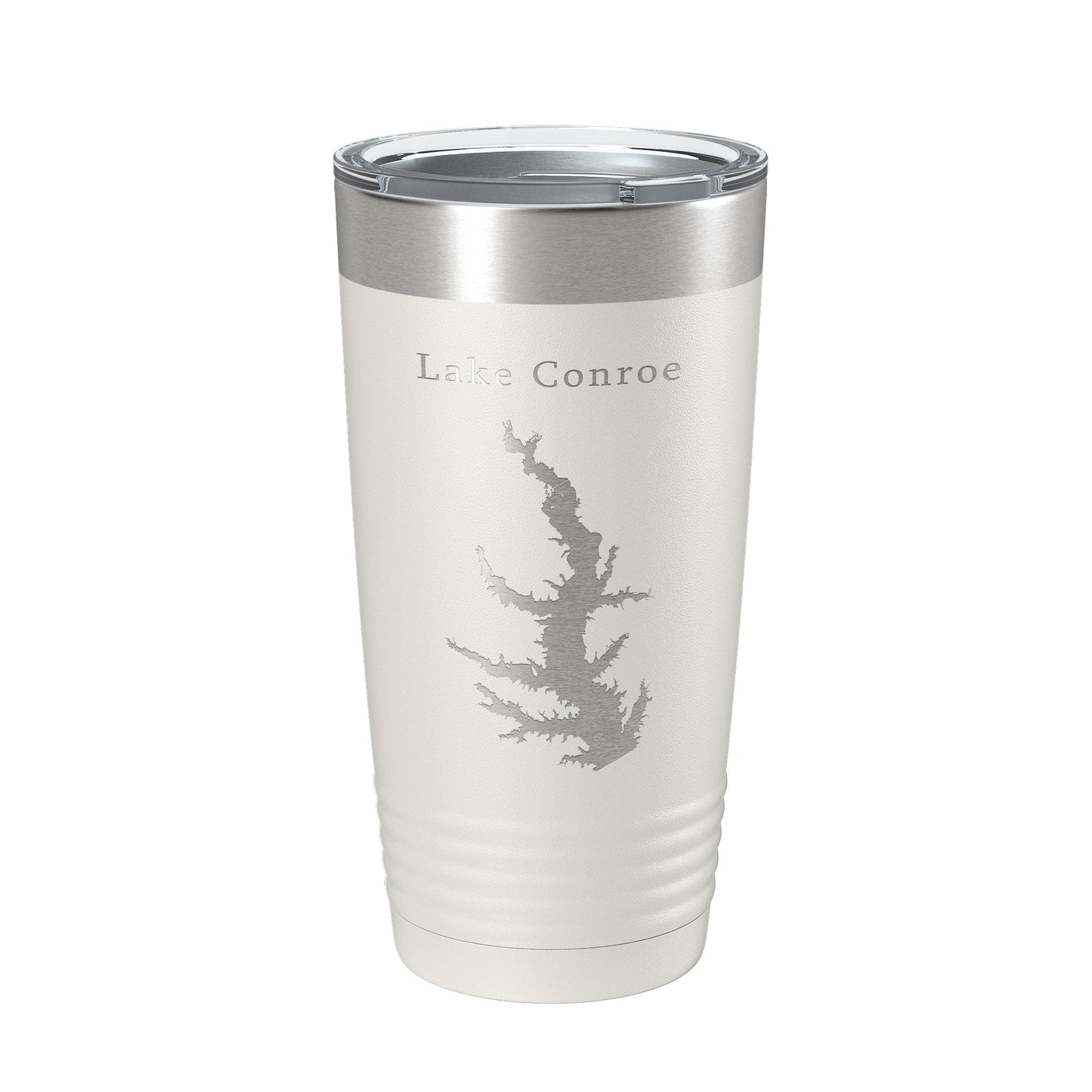 Lake Conroe Map Tumbler Travel Mug Insulated Laser Engraved Coffee Cup Texas 20 oz-7
