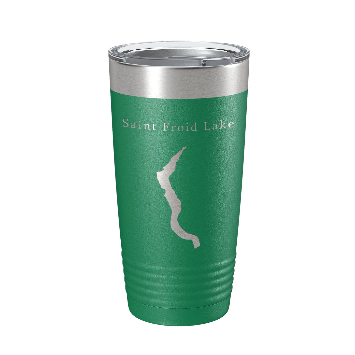 Saint Froid Lake Map Tumbler Travel Mug Insulated Laser Engraved Coffee Cup Maine 20 oz-9