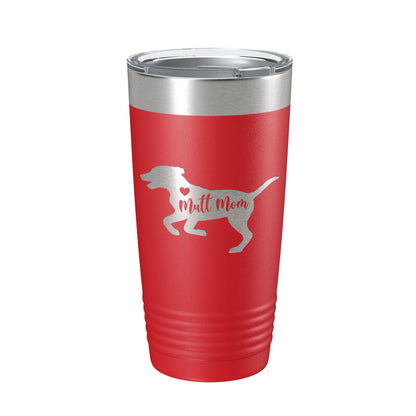 Mutt Mom Tumbler Dog Travel Mug Gift Insulated Laser Engraved Coffee Cup 20 oz-10
